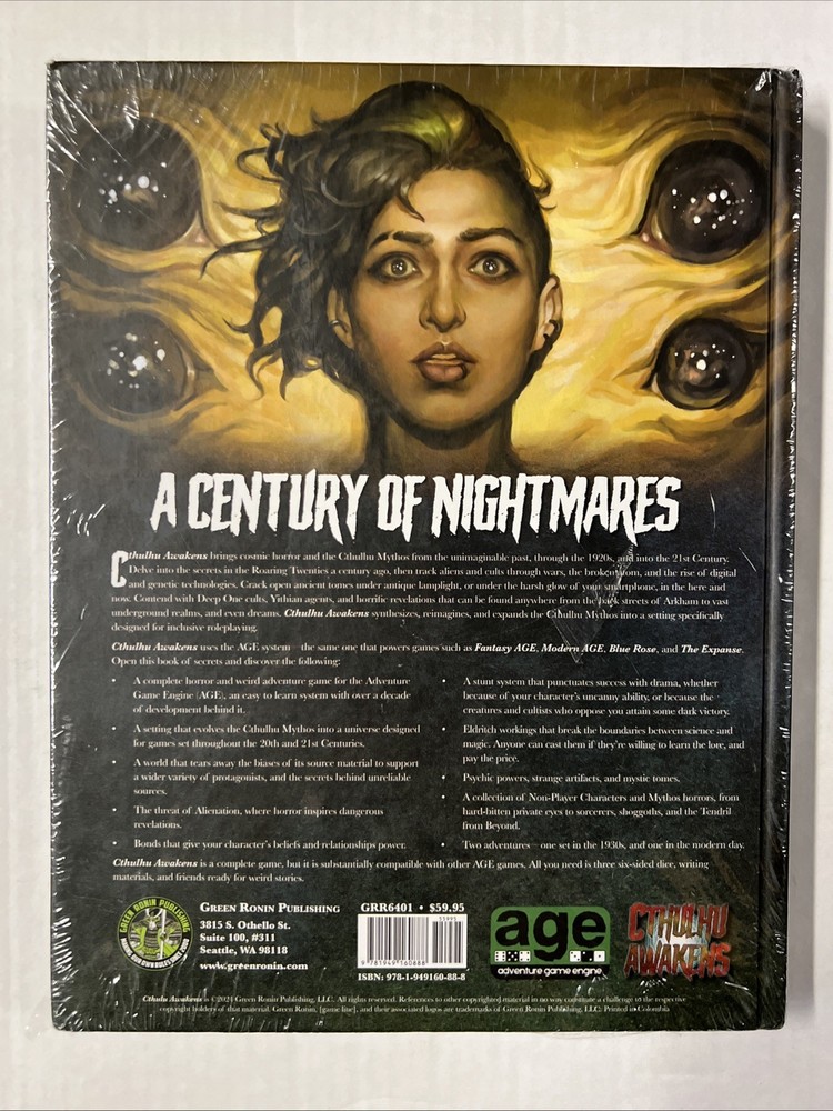 Cthulhu Awakens Role Playing Game Core Rulebook