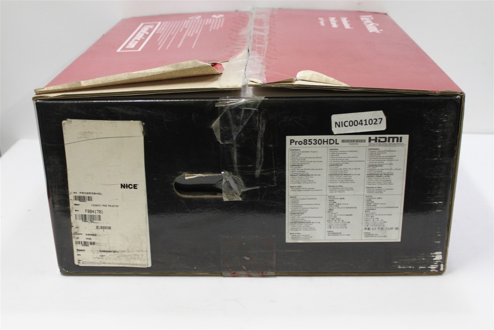 ViewSonic PRO8530HDL projector 182 Lamp Hours