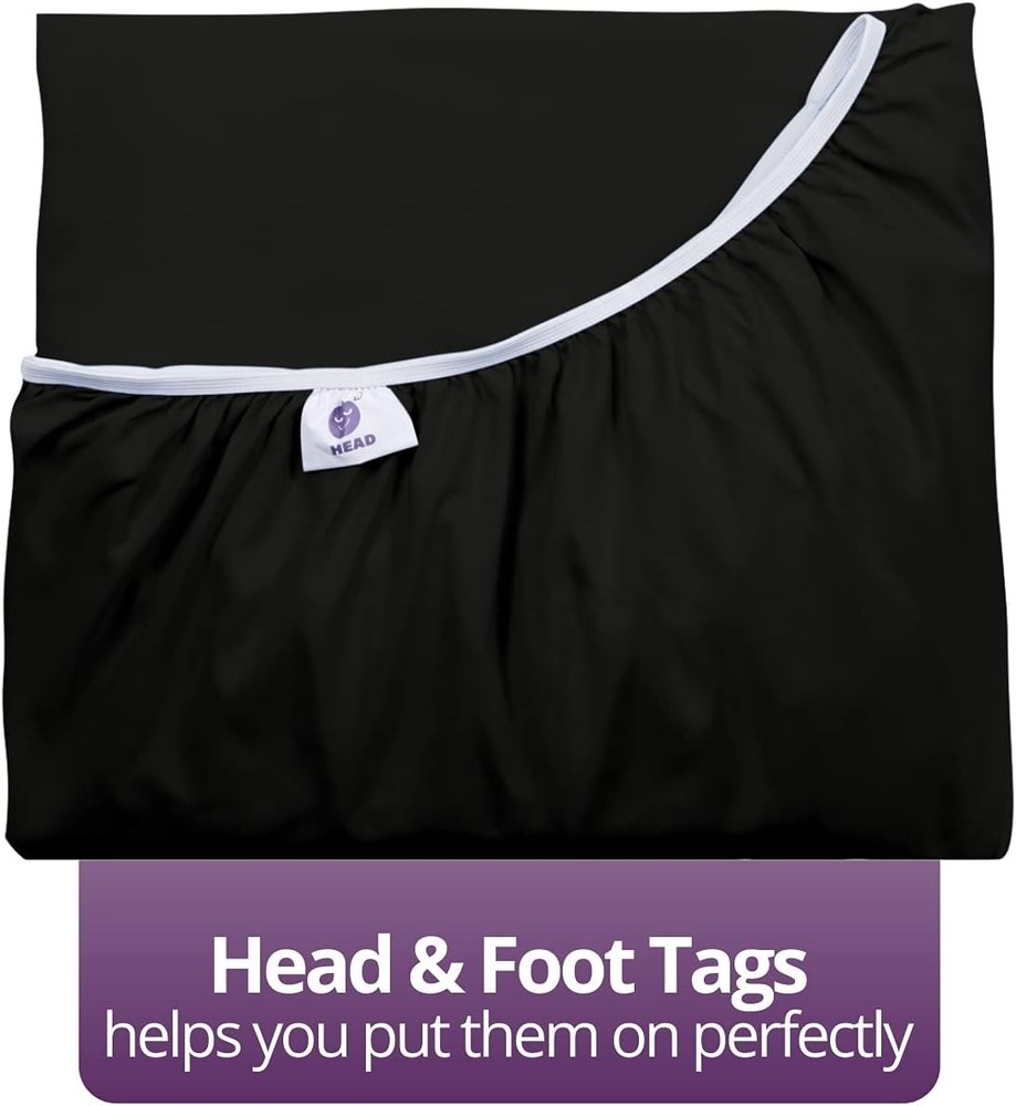 Luxurious Queen Fitted Sheet – Extra Deep Pocket 21" Microfiber – Calm Grey