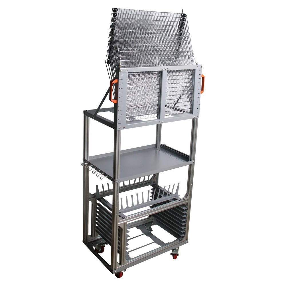 5-in-1 Multi-functional Combination Rack 4 Layers Drying Storage Holder w/Wheels
