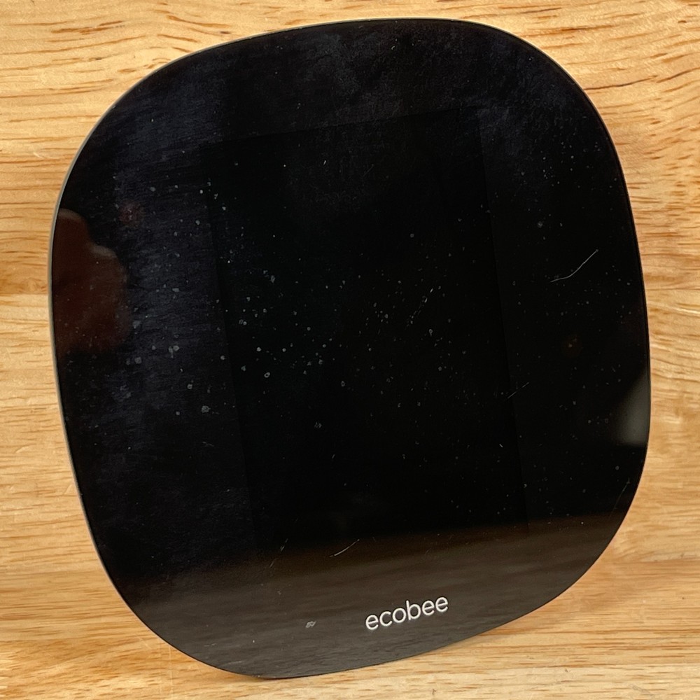 Ecobee Black Touchscreen Voice Assistant Wi-Fi Smart Programmable Thermostat