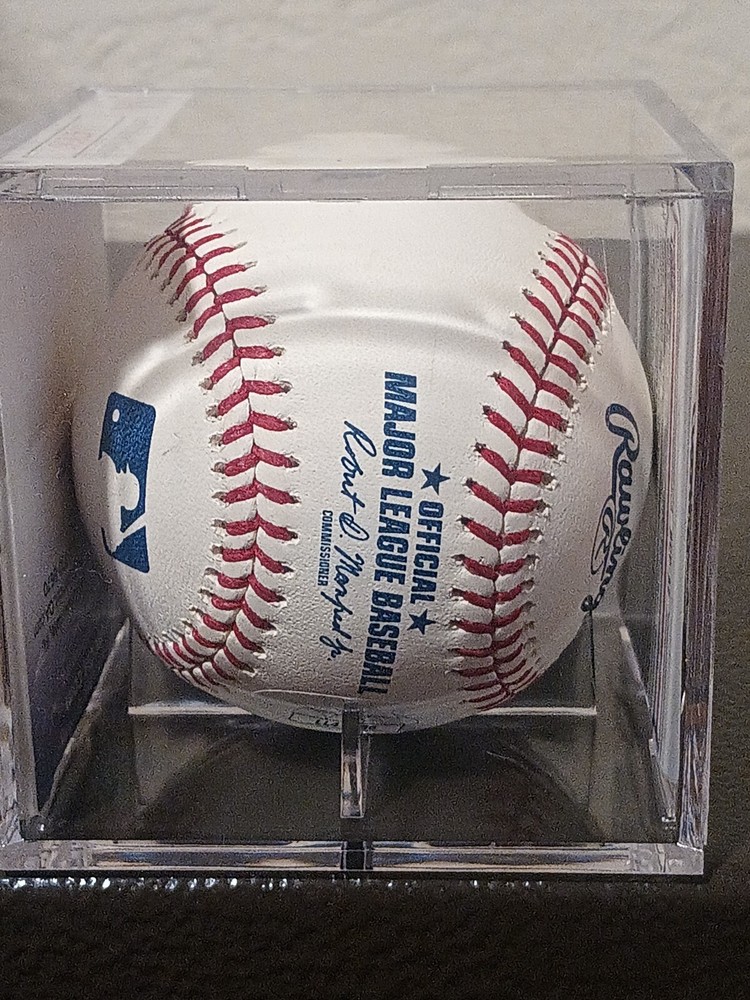 BAYRON LORA-Texas Rangers (Outfielder) Signed OML Baseball (JSA Basic COA)