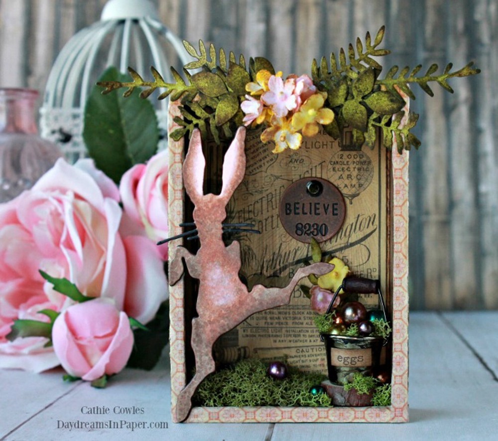 Sizzix Thinlits Bunny Hop 3-pc set #664421 Retail $19.99 designer Tim Holtz