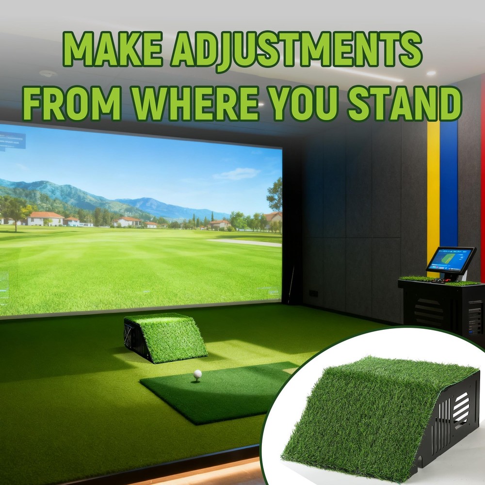 Golf Simulator Projector Cover - Floor Mounted Enclosure with Durable Full St