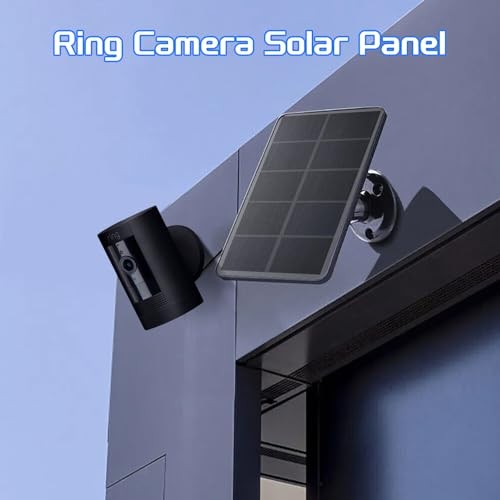 Ring Camera Solar Panel Charger, Compatible with Stick Up Cam Black 2Pack