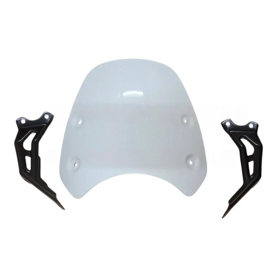 White Coated FlyScreen With Fitting Kit Fit For Triumph Speed 400