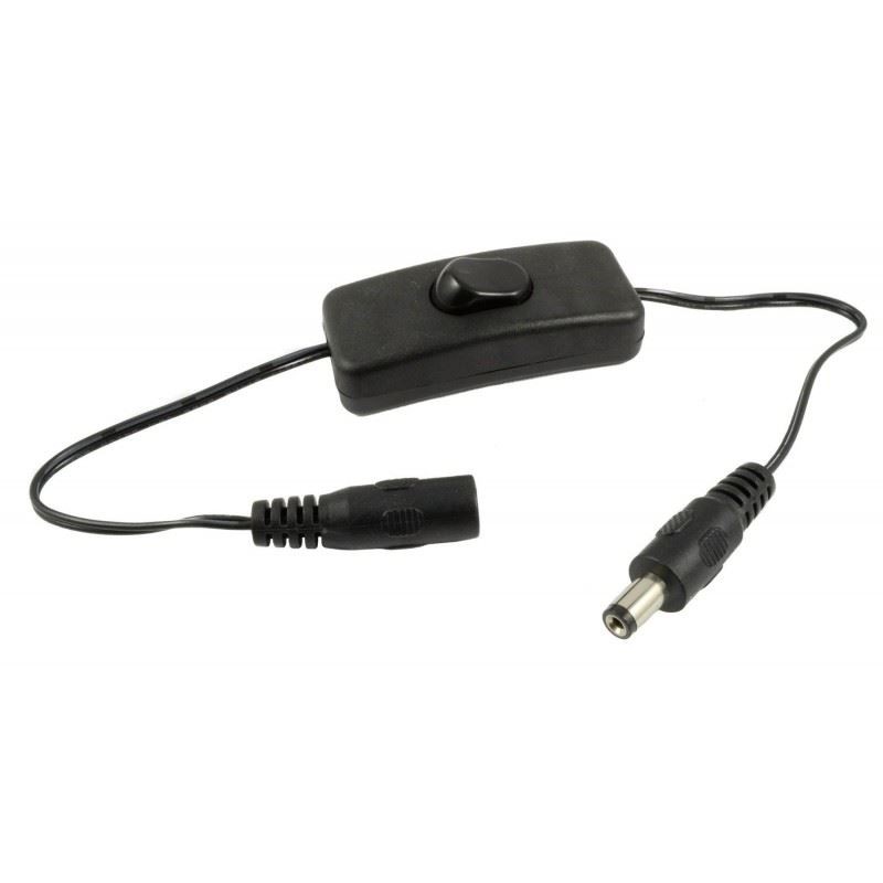 2 x Inline SPST On-Off Rocker Switch SPST 2.1mm Connectors