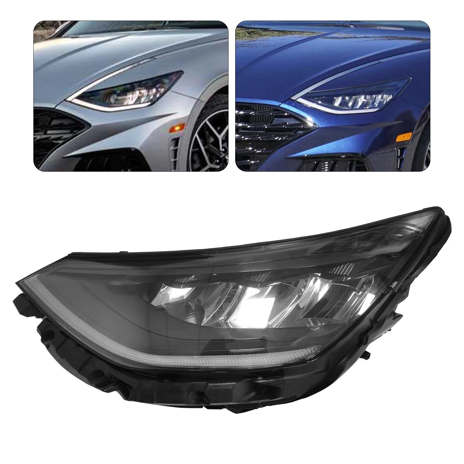 LED Headlight Assembly for 2020 2021 2022 Hyundai Sonata Left Side Headlamp