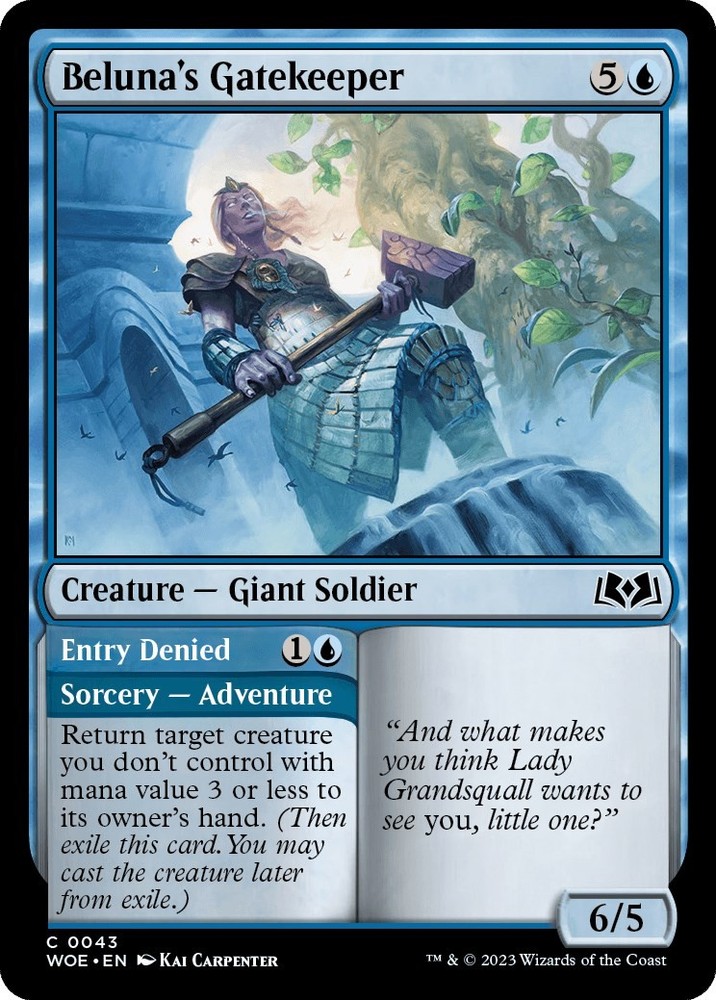 Beluna's Gatekeeper Wilds of Eldraine 43 MTG NM