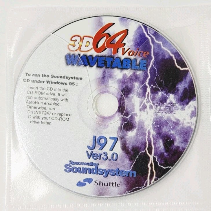 Shuttle Software 3D64Voice Wavetable CD J97 3.0