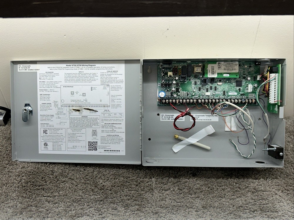 DMP XT30D Panel With Gray Enclosure Used 82766