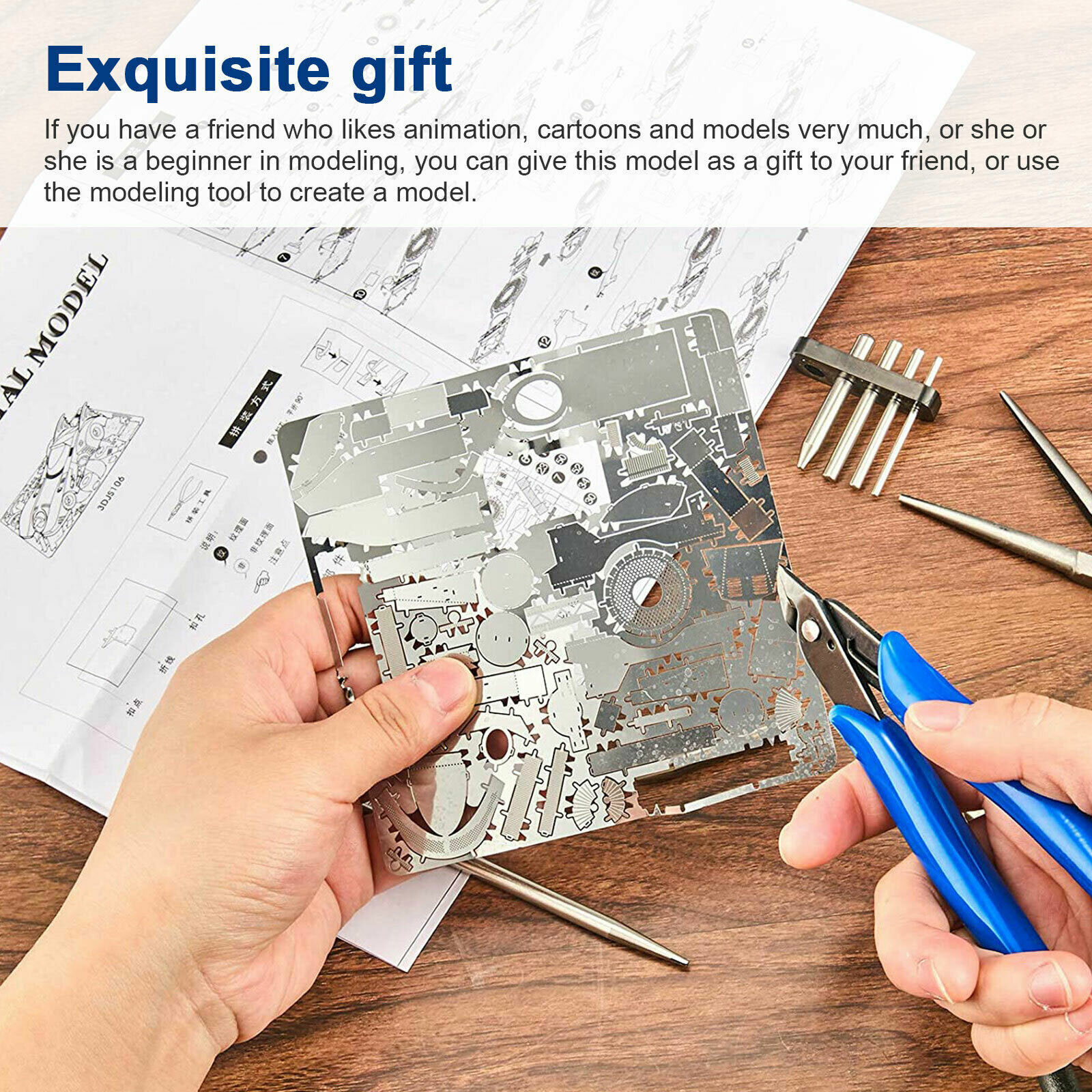 24Pcs Basic Modeler Tool Set, Craft Car Model Assembling Building Kit for Gundam