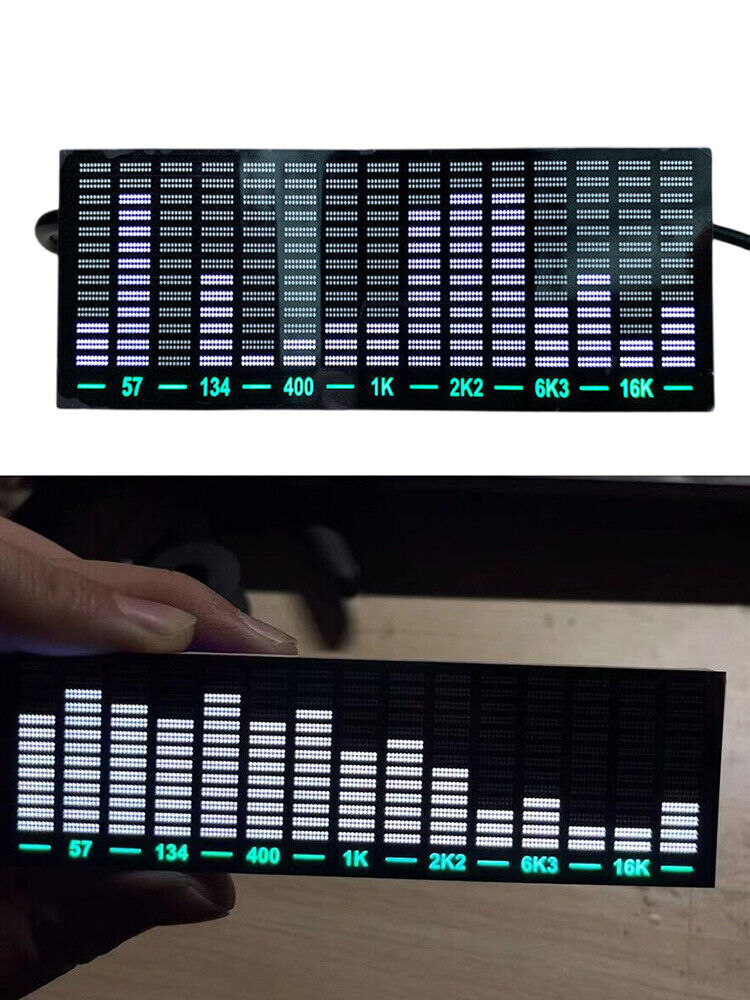 15-segment Spectrum Display VU Meter LED Sound-controlled Audio Level Indicator