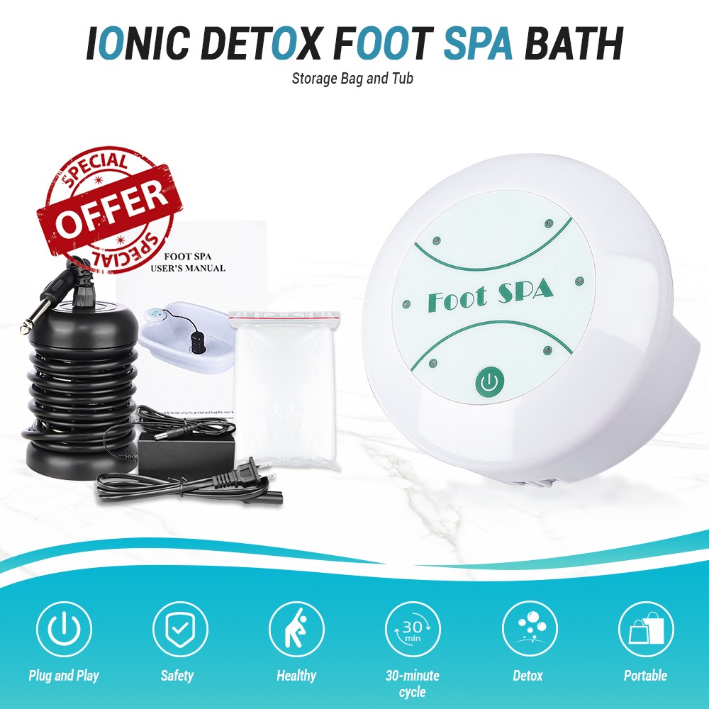 Ionic Foot Bath Cleanse Spa Machine - Detoxify & Relax at Home, Durable Design