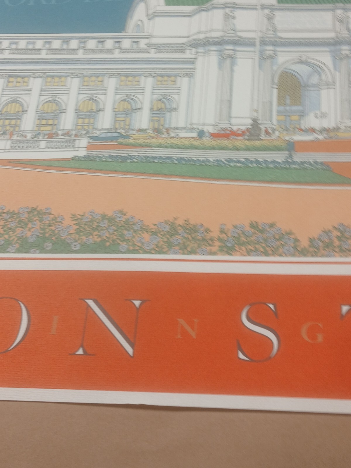 Union Station 1988 Print Carlos Diniz 1908 Print Washington D.C. 39 X 25 1/2