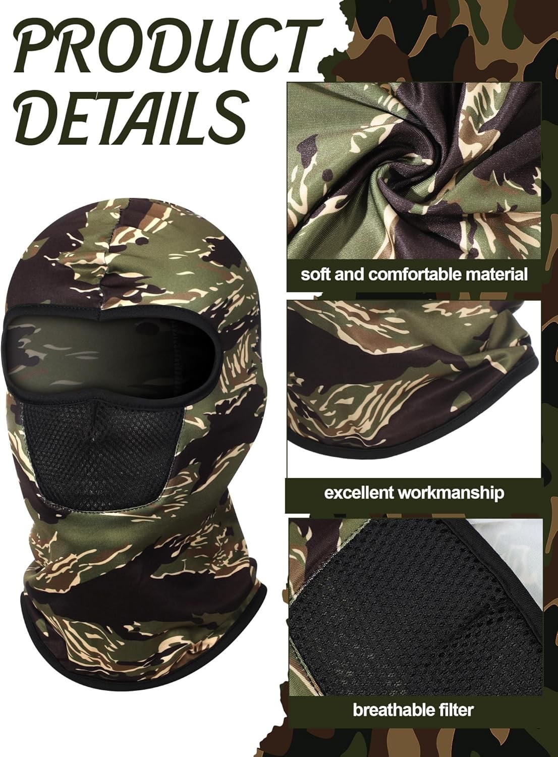 9 PCS Mascaras para el sol UV mascara Sun pasamontañas pasamontana cubre cara