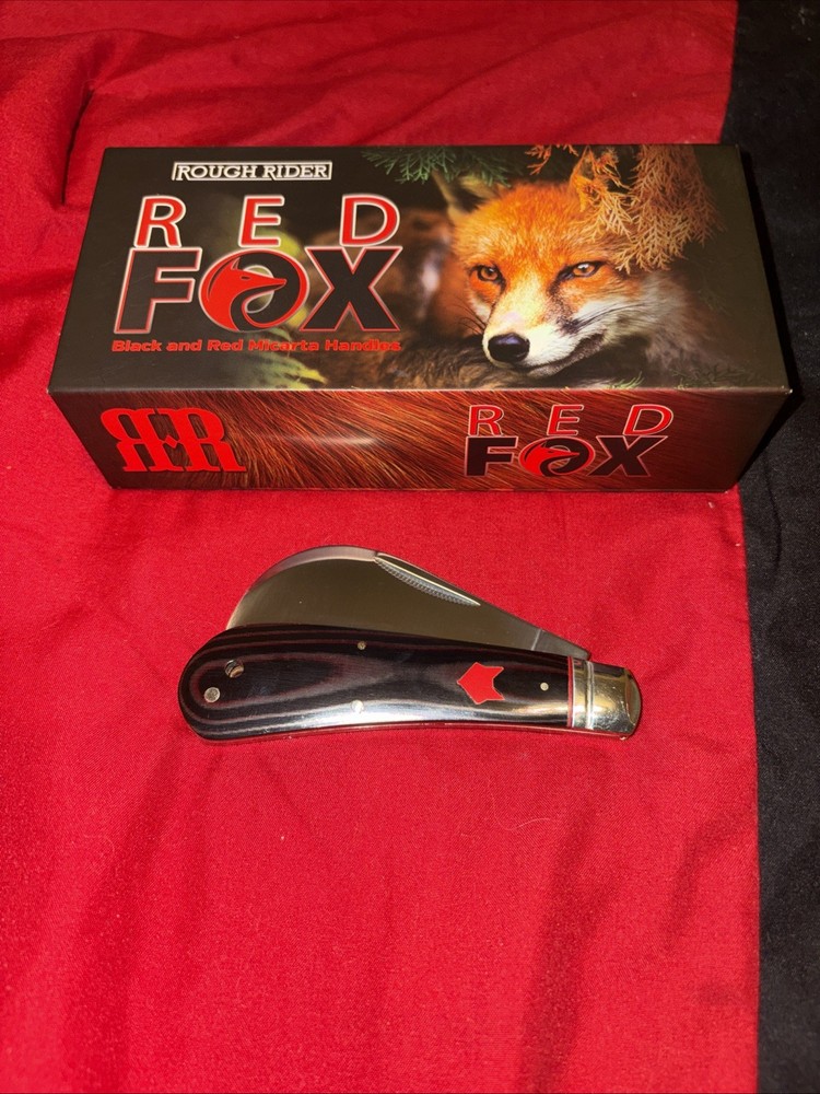 Rough Ryder Red Fox Hawkbill Folding Knife RR2295