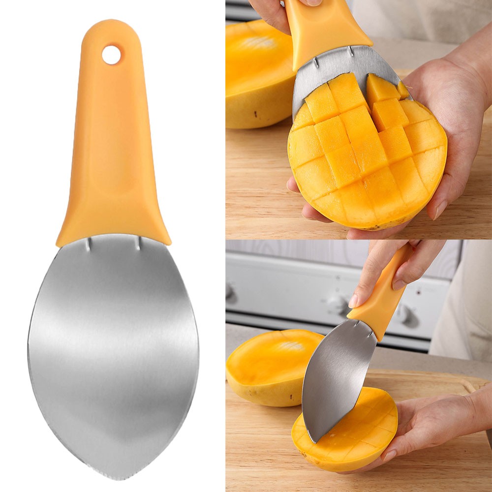 Multi-Purpose Mango Slicer Scooping Spoon, Multifunctional Slicer CW