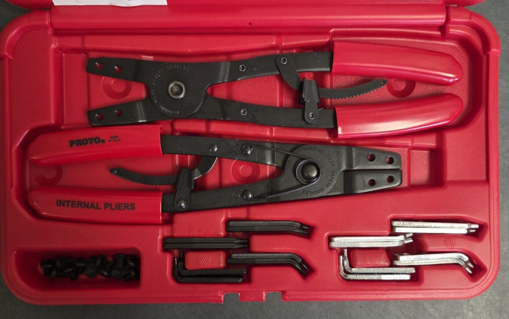 Proto 361 Large Retaining Ring Pliers Set Heavy Duty Replaceable Tips