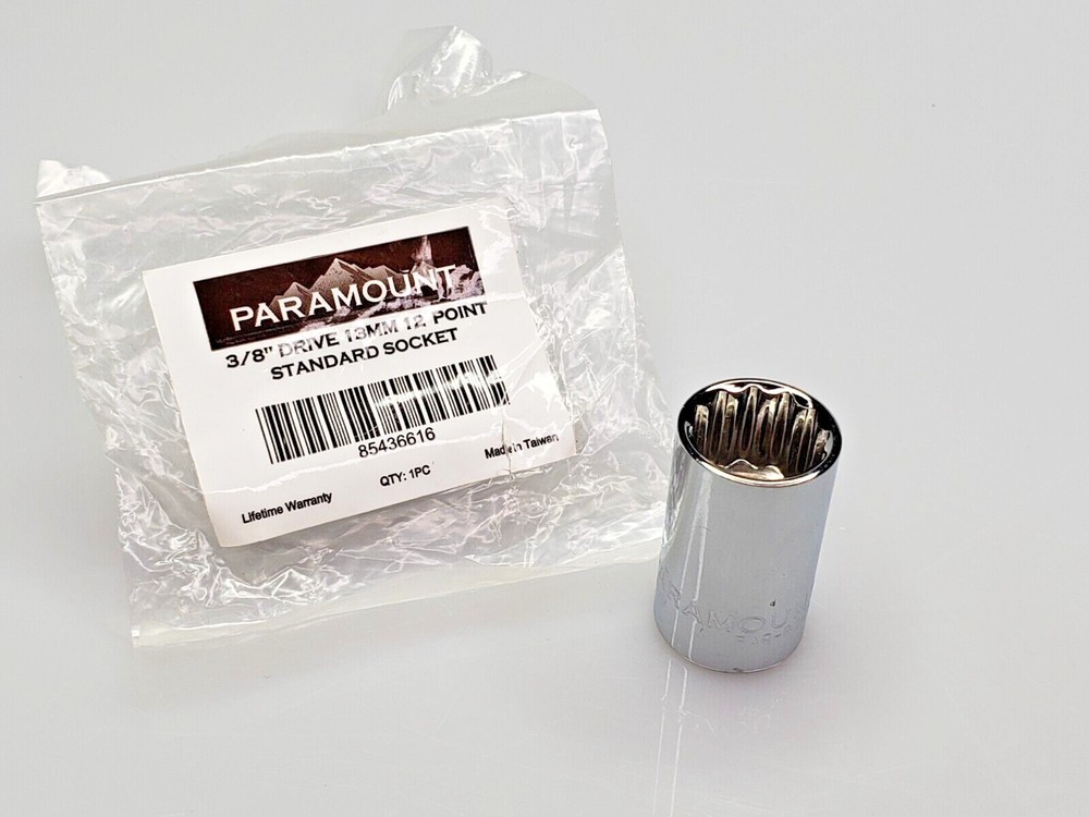 Paramount 3/8" Drive 13mm Standard 12 Point Socket