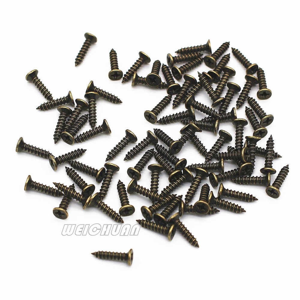 WEICHUAN 20PCS Antique Bronze Iron Drawer Knobs Pulls Handles 3-1/4",