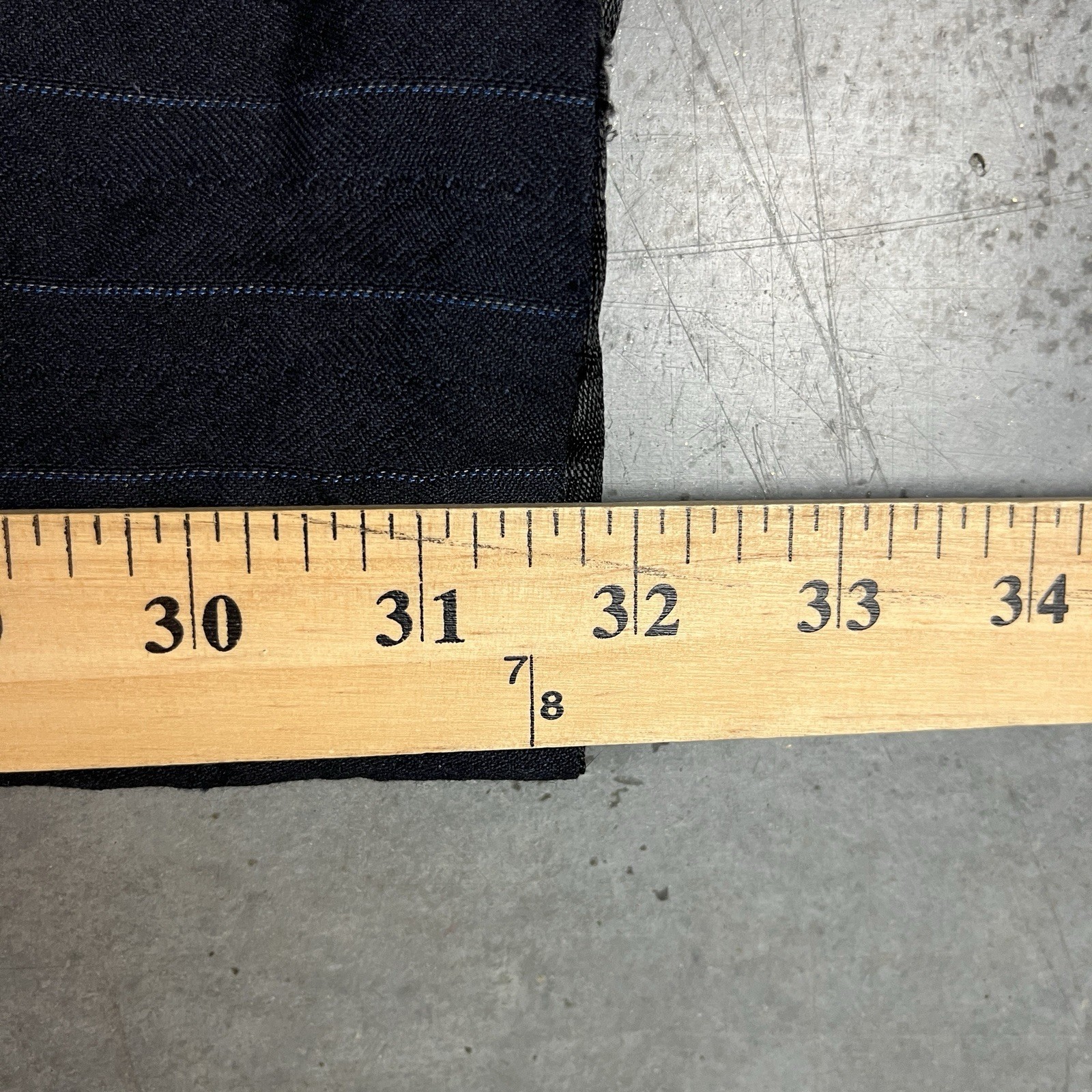 Vintage Wool Blend Pants Mens 32x32 Blue Flaws Distressed Preppy Stripes Preowne