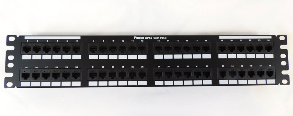 Panduit 48-Port Cat5e Patch Panel DP485E88TGY - Excellent Condition