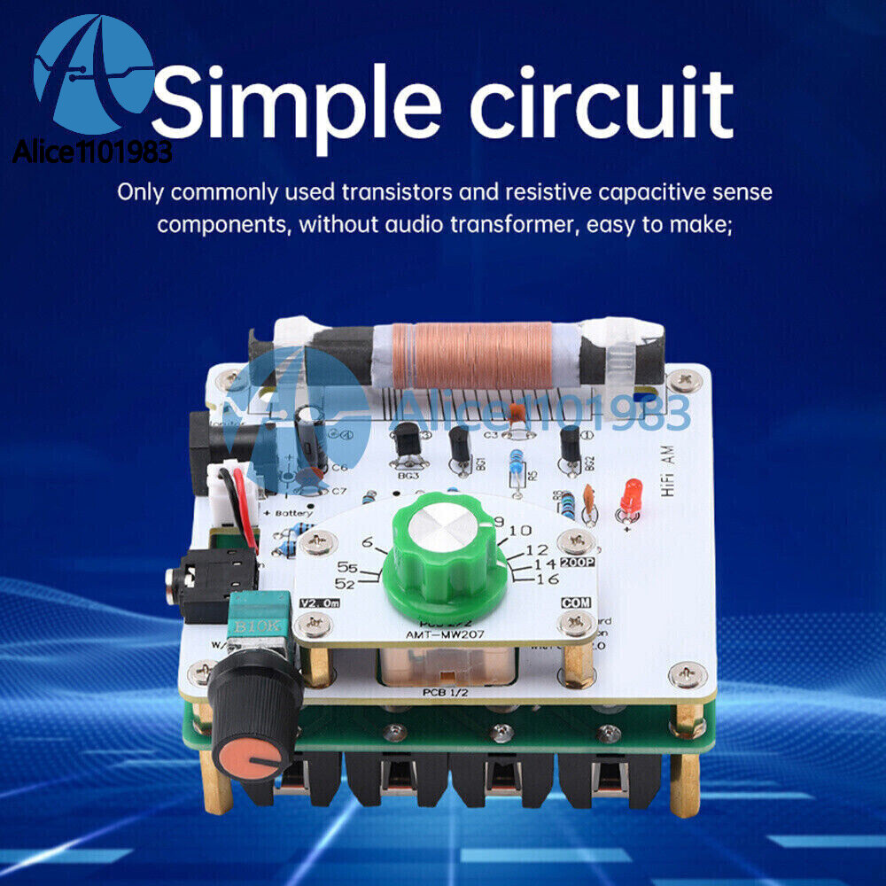 525~1605kHz Medium Wave AM Radio Transmitter DIY Circuit Board Radio Module 6V