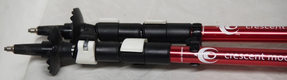 Cresent Moon red expandable aluminum walking sticks