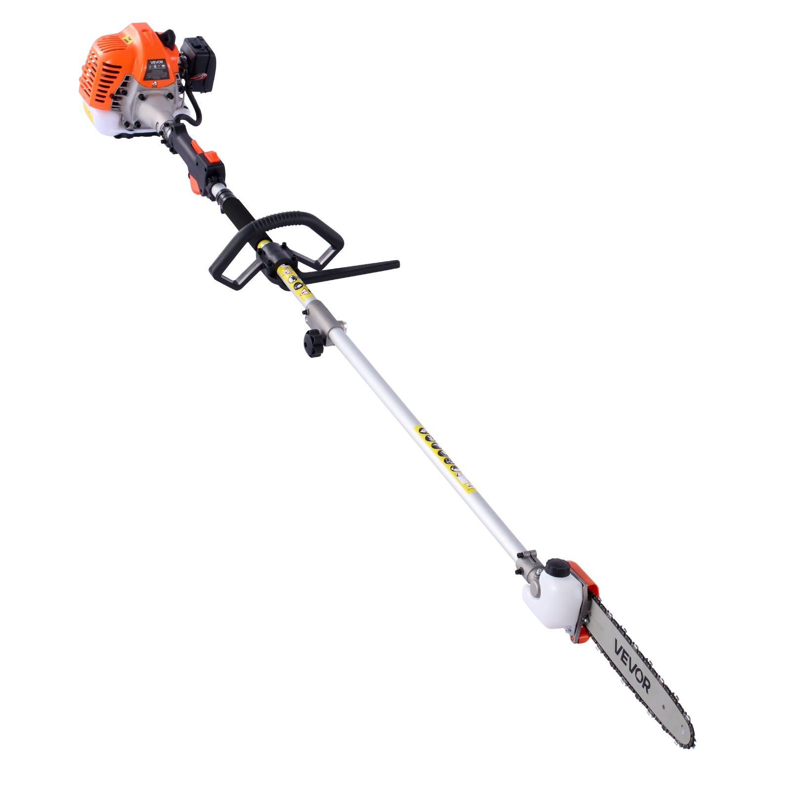 VEVOR 6-in-1 Gas Hedge Trimmer 2 Cycle 26cc Gas Powered Handheld Hedge Trimmer