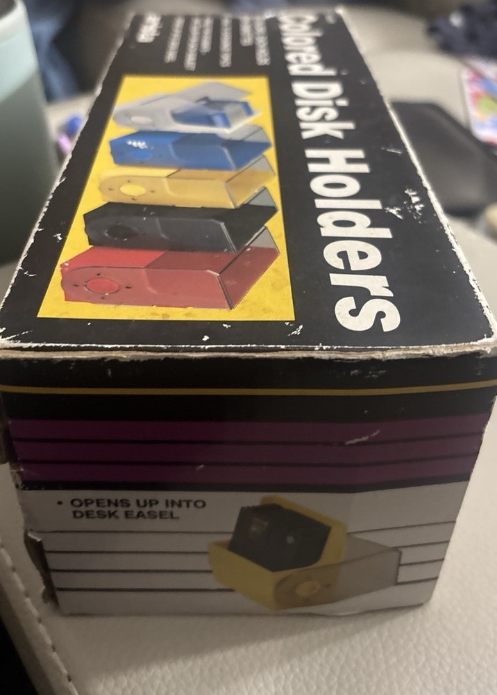 Color-Coded Diskette Holders (5) Each Holds 10 - 3.5 inch Disks