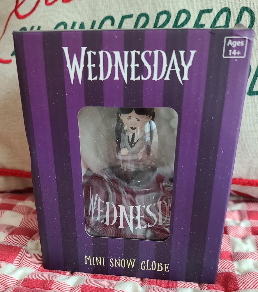 Wednesday Addams Mini Snow Globe 5"