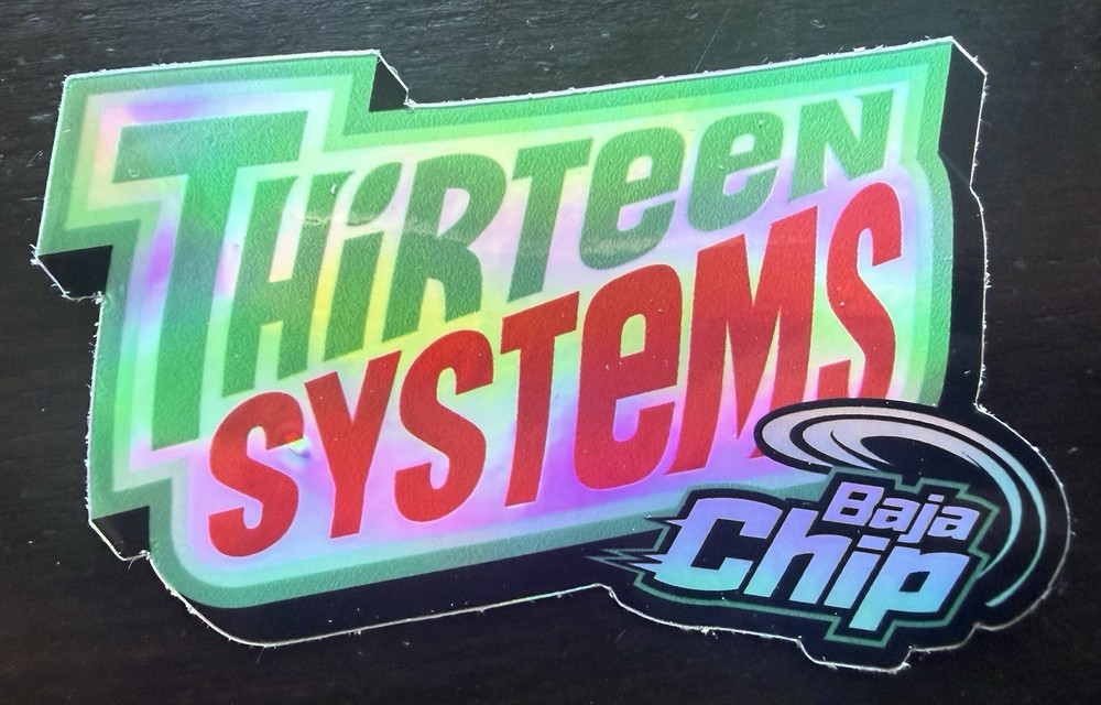Thirteen Systems “Baja Chip” Logo Sticker
