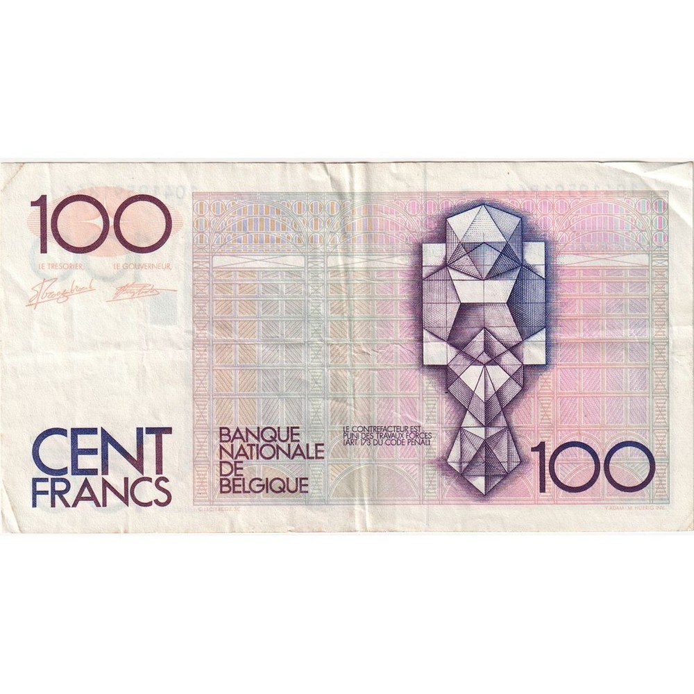 [#249029] Belgium, 100 Francs, EF