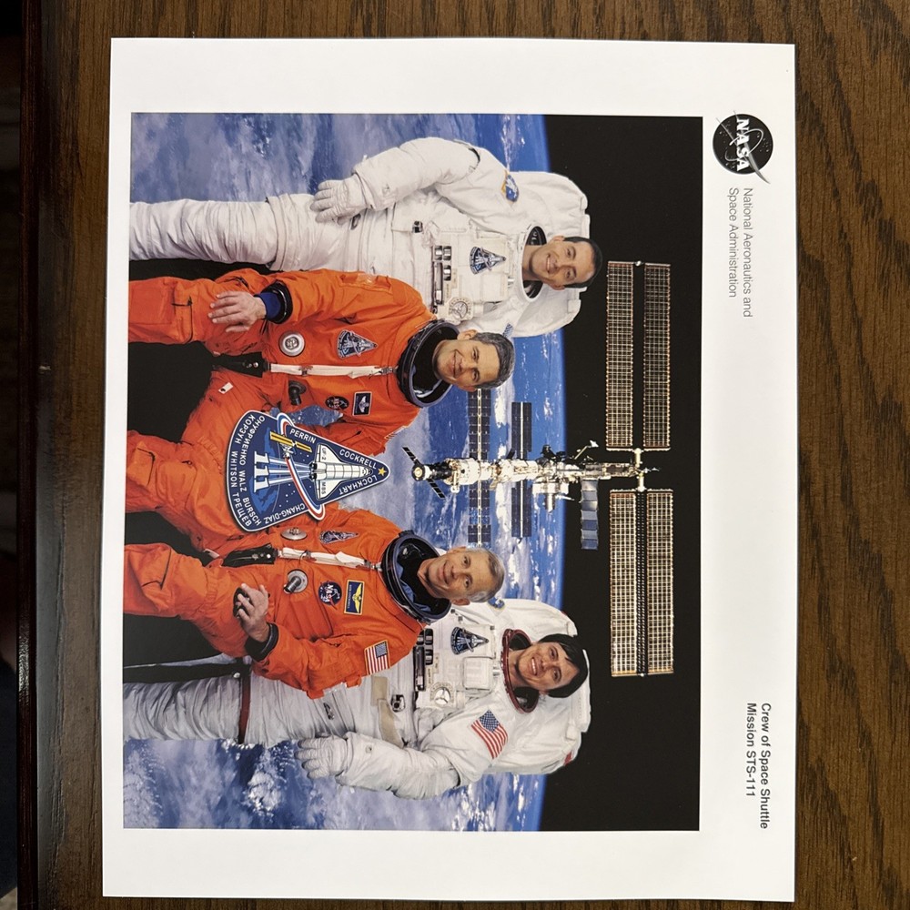 NASA Space Shuttle STS-111 Crew Lithograph (8x10)