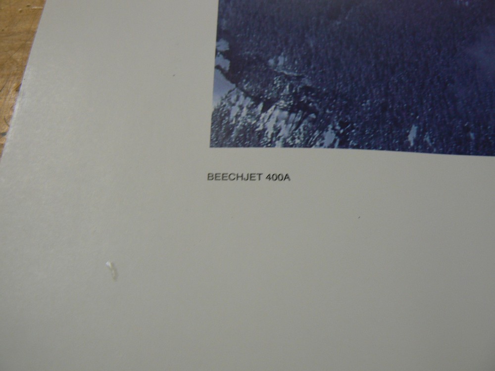 Retired Beechcraft Beechjet 400A Poster 16x20 Very nice