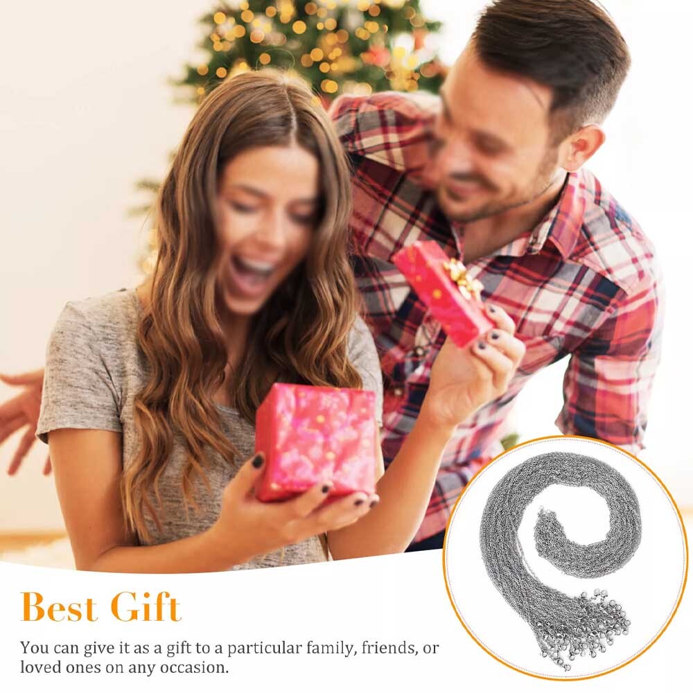 Lot of Wholesale Stainless Steel Silver Tone Necklace for DIY Jewelry Chains USA