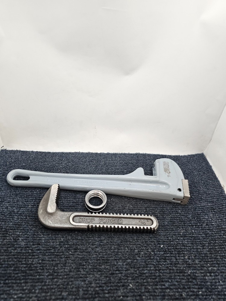 Adjustable Pipe Wrench 14" Heavy Duty Drop Forge Plumbing Tools