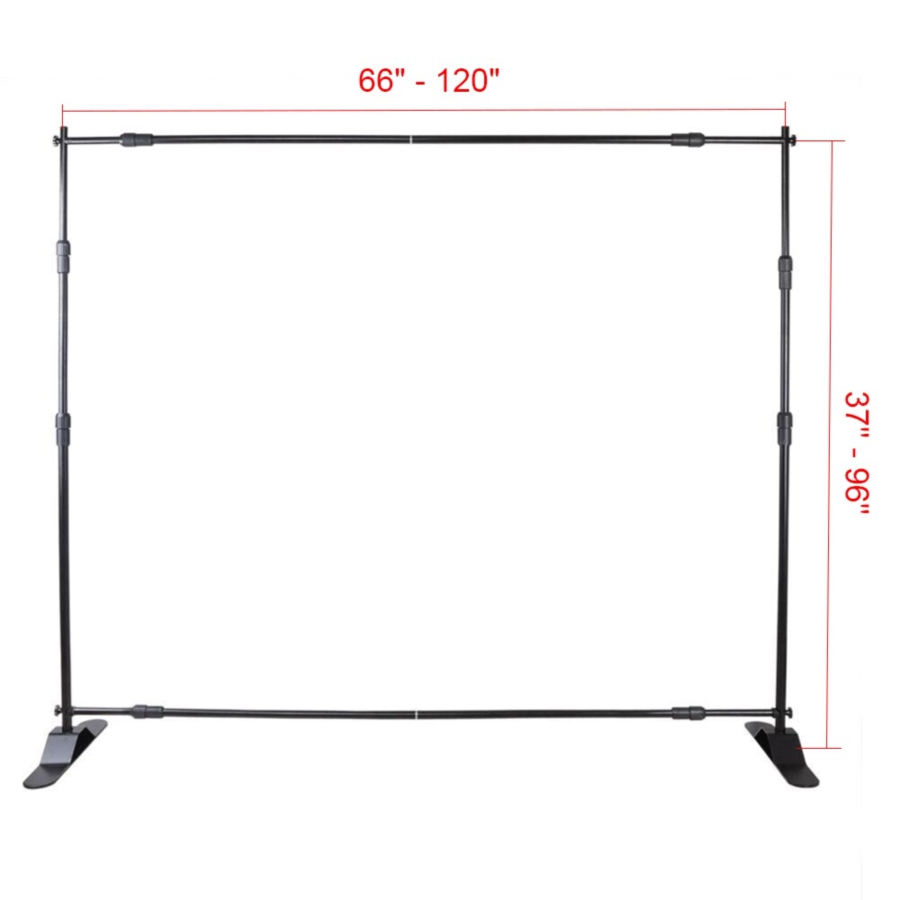 VEVOR 10pc 8"x10" Step Repeat Backdrop Telescopic Banner Stand Adjustable