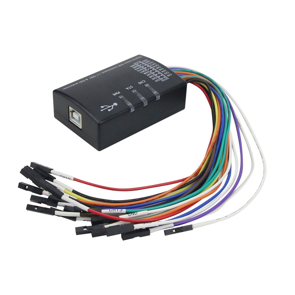USB Logic Analyzer 100M Max Sample Rate 16CH Support 1.2.10 Software US SHIP