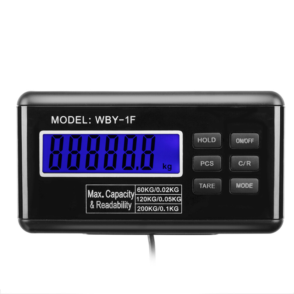Digital Scale 200Kg Weight Capacity w/ ext. LCD Backlight display & AC adapter