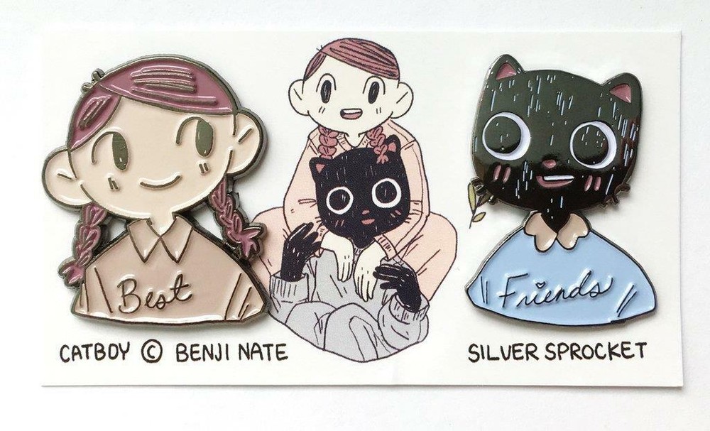 BEST FRIENDS ENAMEL PIN SET BY SILVER SPROCKET