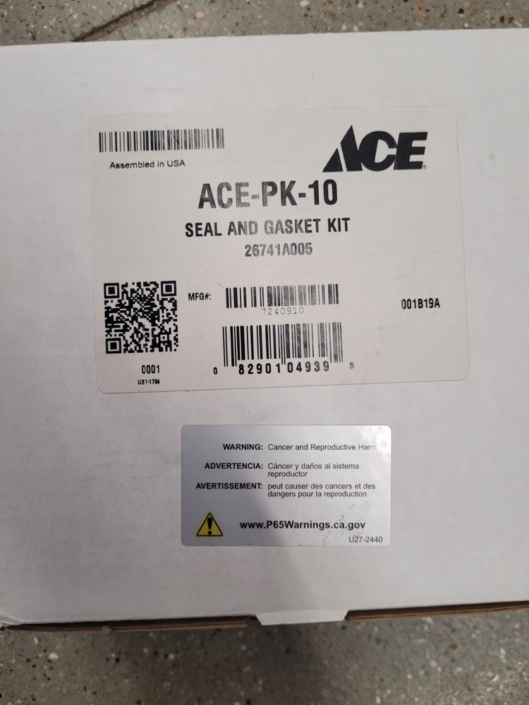 Ace Various Mechanical Seal & Gasket Kit