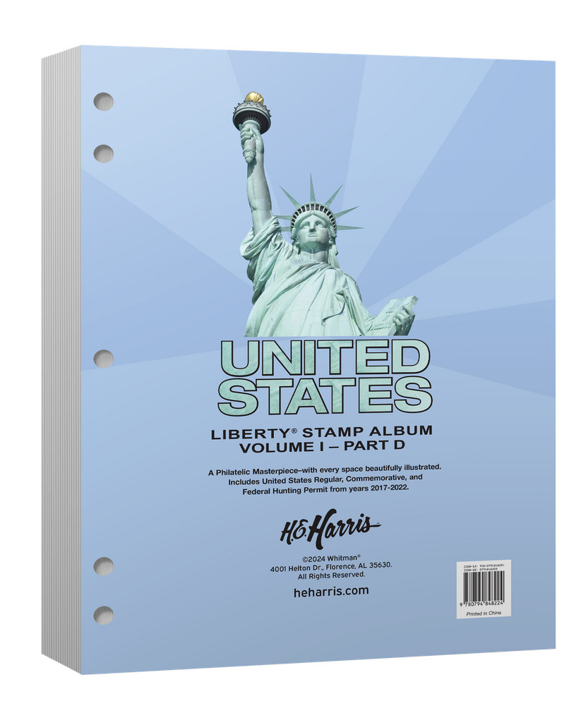 H.E. Harris Liberty® Postage Stamp Album Pages Volume I - Part D (2017-2022)