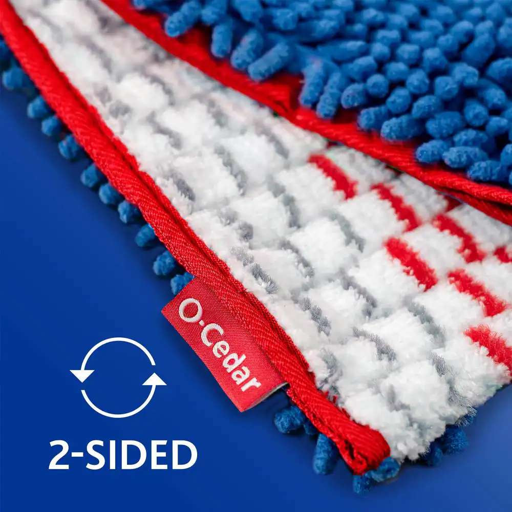 O-Cedar Professional Dual-Action Microfiber Flip Mop Reusable Washable