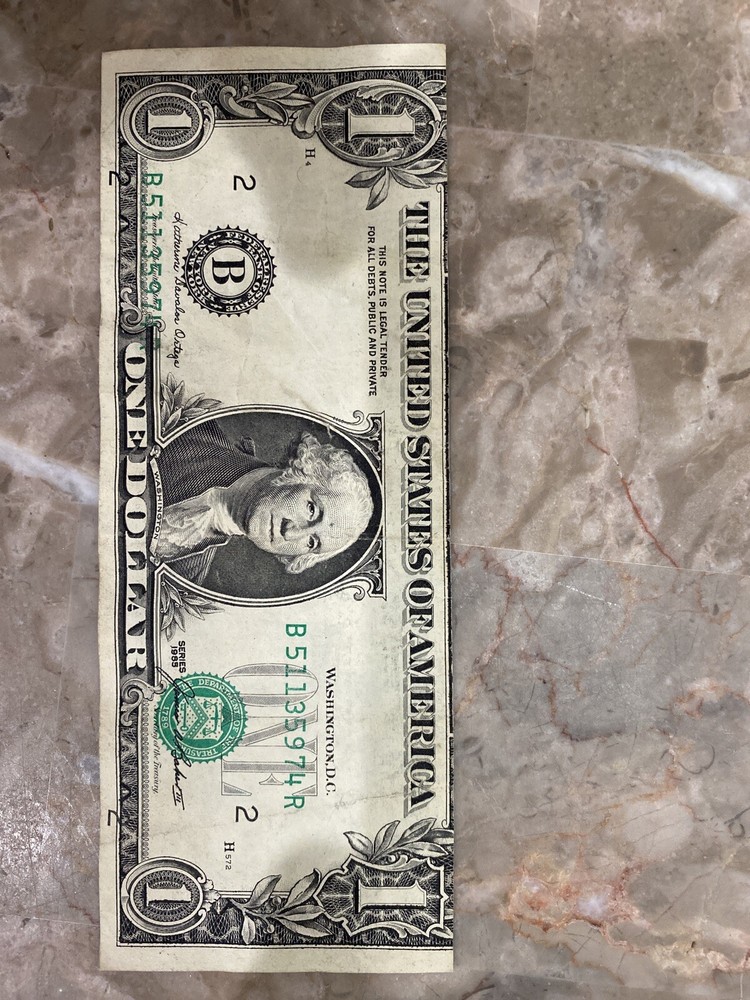 $1 1985 Federal Reserve NICE MODERATE "3rd.PRINTING SHIFT ERROR"