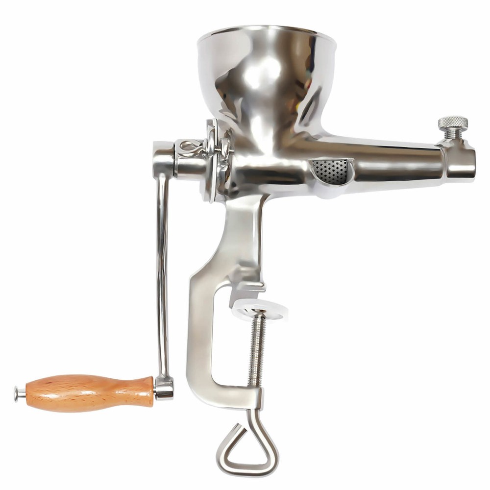 Manual Wheatgrass Juicer Hand Press Wheat Grass Fruit Juicing Extractor Silver