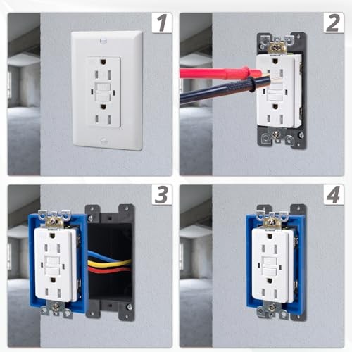 Easy Install Outlet Box Extender with Screws - Electrical Box Extender &