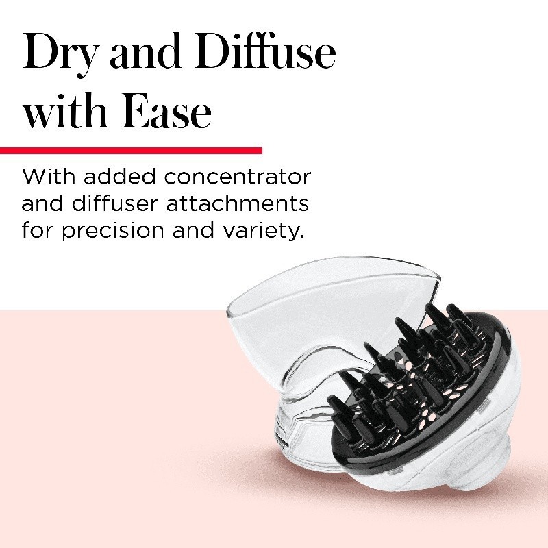 Infrared Ionic Hair Dryer W/ Diffuser Concentrator Triple Ceramic Technology New