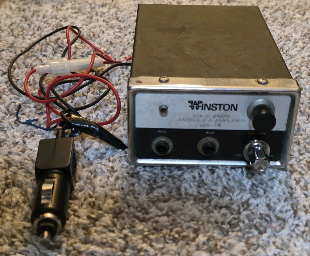 Winston Wa-15 Solid State Mobile P.A. Amplifier